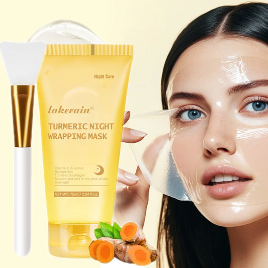Acide kojique curcuma enveloppe la nuit masque pelable nourrit hydrolysé collagène brillant peau Firmnes coréen soins de la peau