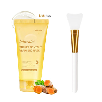 Acide kojique curcuma enveloppe la nuit masque pelable nourrit hydrolysé collagène brillant peau Firmnes coréen soins de la peau
