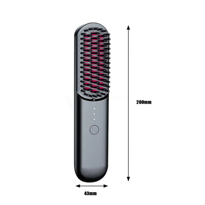 Brosse à Lisser sans Fil, Températures Réglables, Chauffage Rapide
