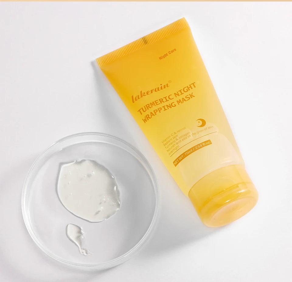 Acide kojique curcuma enveloppe la nuit masque pelable nourrit hydrolysé collagène brillant peau Firmnes coréen soins de la peau