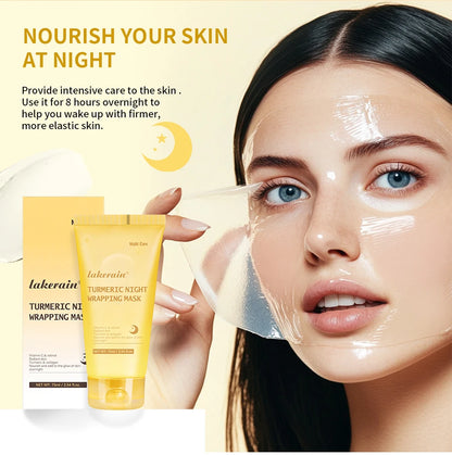 Acide kojique curcuma enveloppe la nuit masque pelable nourrit hydrolysé collagène brillant peau Firmnes coréen soins de la peau