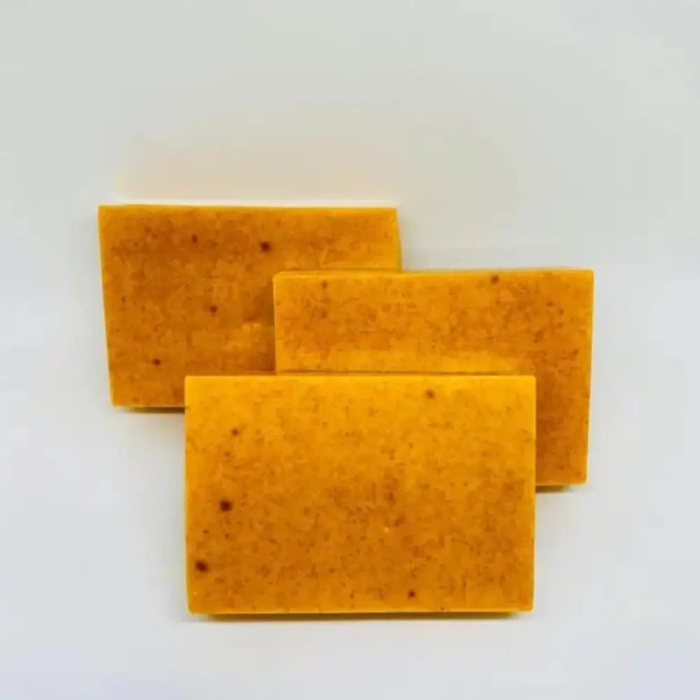 Savon fait à la main au curcuma, savon à l'acide kojique au citron, savon de douche et pour le visage, nettoyage en profondeur pour les soins de la peau du visage et du corps, 100g