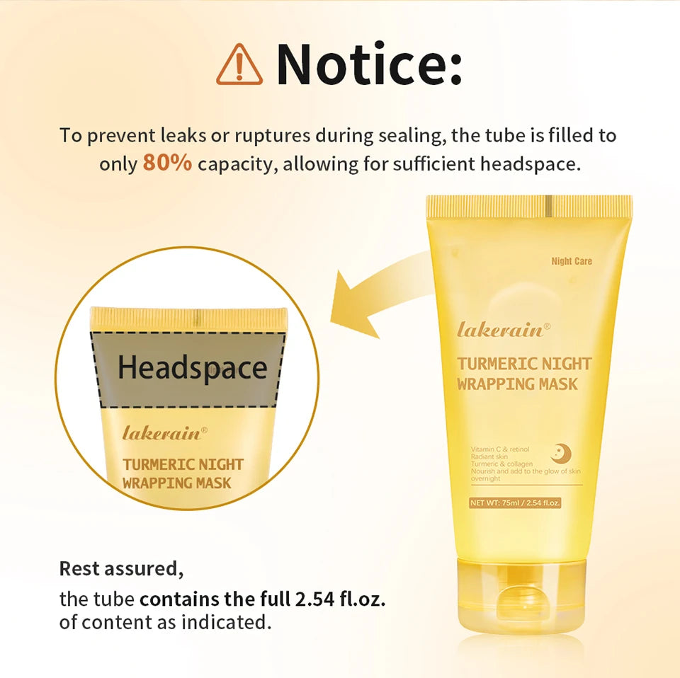 Acide kojique curcuma enveloppe la nuit masque pelable nourrit hydrolysé collagène brillant peau Firmnes coréen soins de la peau