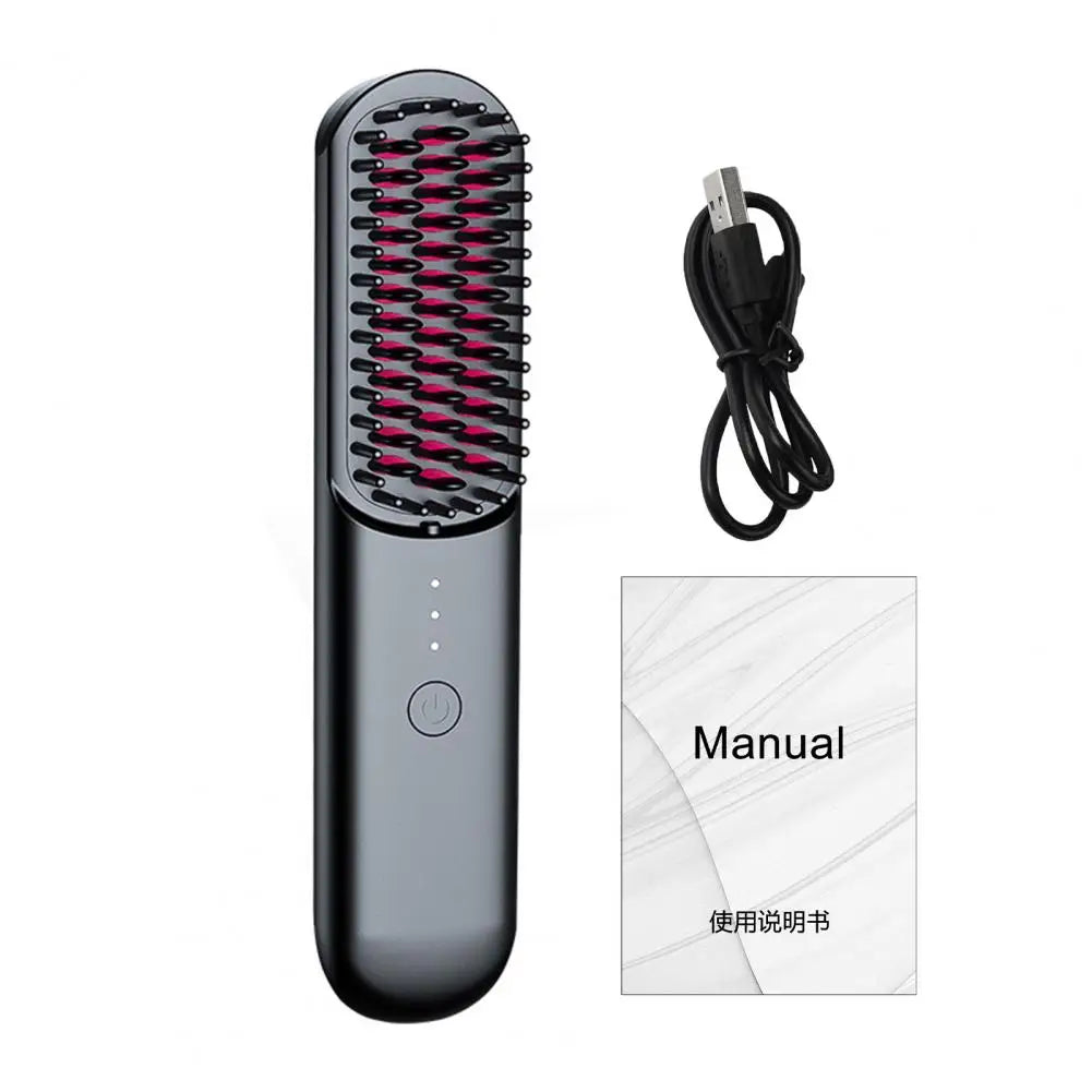 Brosse à Lisser sans Fil, Températures Réglables, Chauffage Rapide