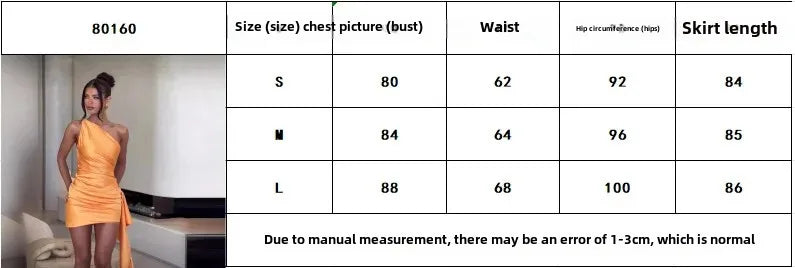 Robe d'Été Rouge Élégante à Épaule Unique – Femme
