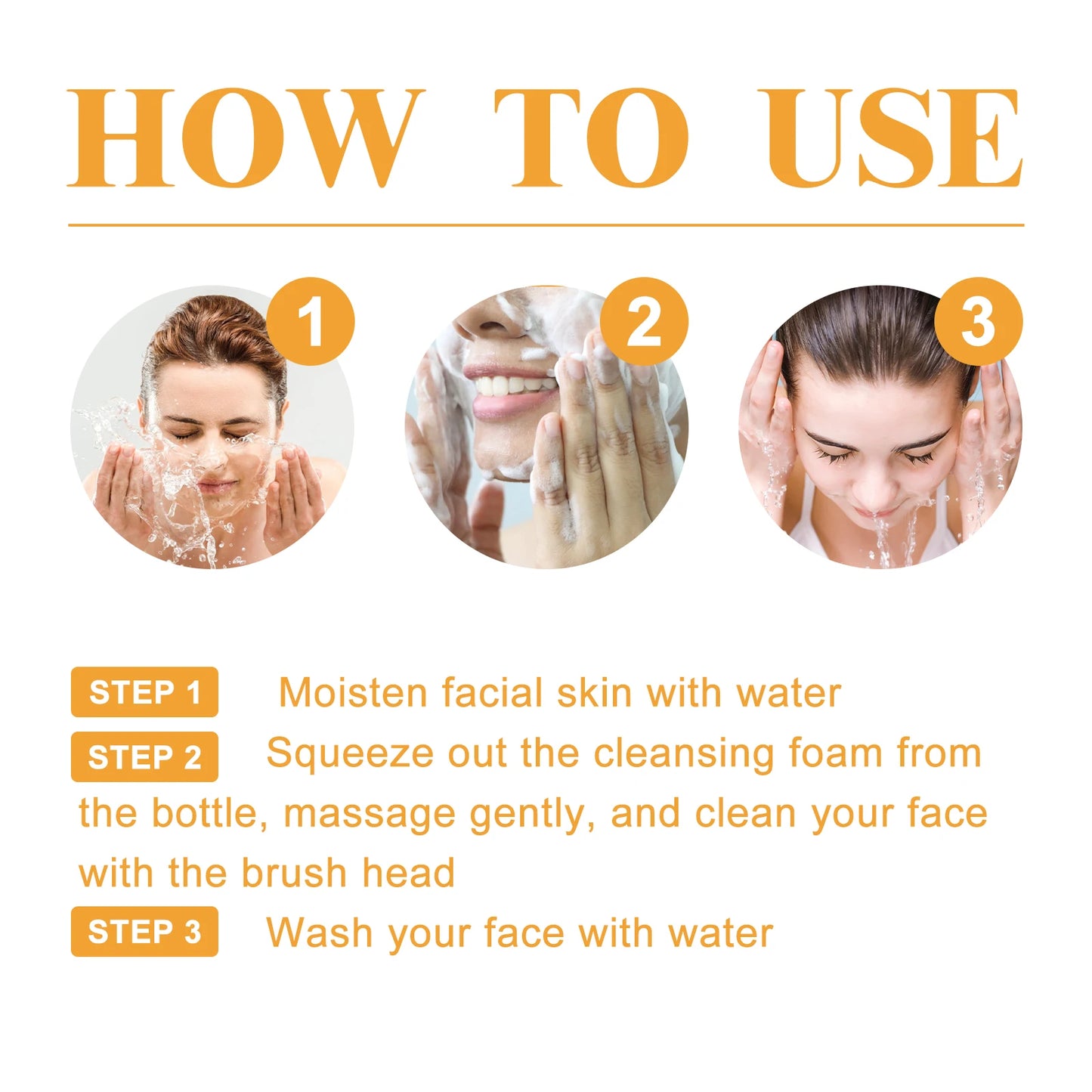 Nettoyant au curcuma, nettoyage en profondeur, acide kojique, dissolvant de points noirs, nettoyage de la peau, contrôle de l'huile, estompe les marques d'acné, mousse éclaircissante