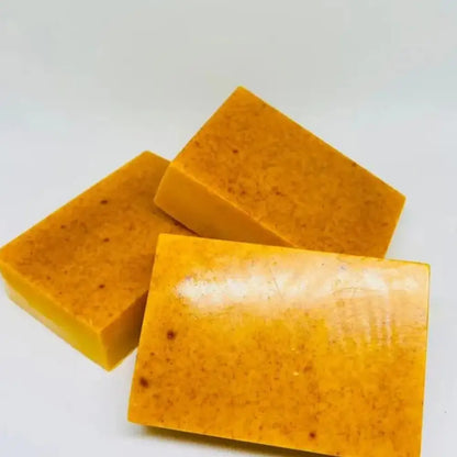 Savon fait à la main au curcuma, savon à l'acide kojique au citron, savon de douche et pour le visage, nettoyage en profondeur pour les soins de la peau du visage et du corps, 100g